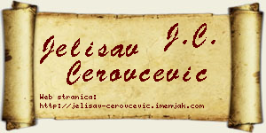 Jelisav Cerovčević vizit kartica
